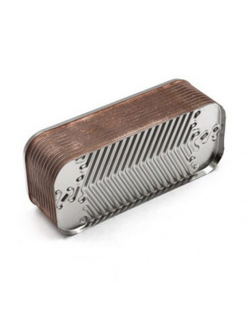 Теплообмінник пластинчастий ГВП (22 пластини) для газового котла Italtherm 515000620