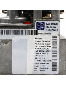 Газовий клапан Sit Sigma 848 (0.848.107) для газового конденсаційного котла Italtherm City 522000164