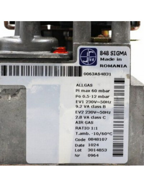 Газовий клапан Sit Sigma 848 (0.848.107) для газового конденсаційного котла Italtherm City 522000164