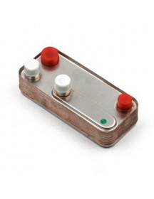 Теплообмінник пластинчастий ГВП (15 пластин) для газового котла Nobel 53430 Теплообмінник пластинчастий ГВП (15 пластин) для газового котла Nobel 53430