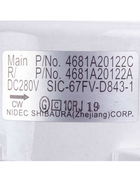 Мотор вентилятора блоку для кондиціонера Beko 5400519501 SIC-67FV-D843-2 280V, шток 8x63mm