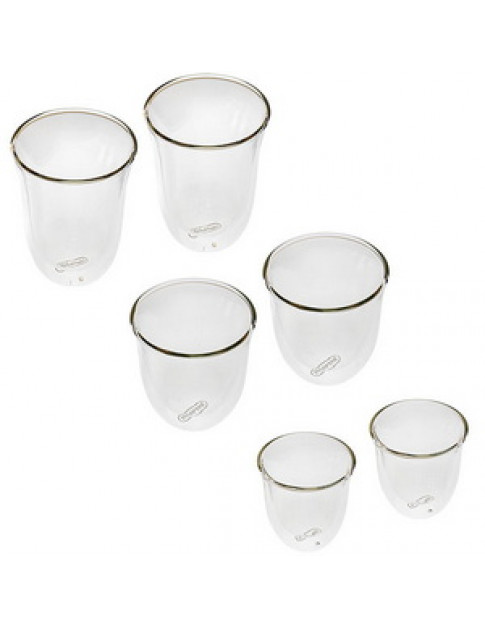 Набір склянок для кавомашини Delonghi 5513284451 DLSC302 90/270/330ml (6 шт)