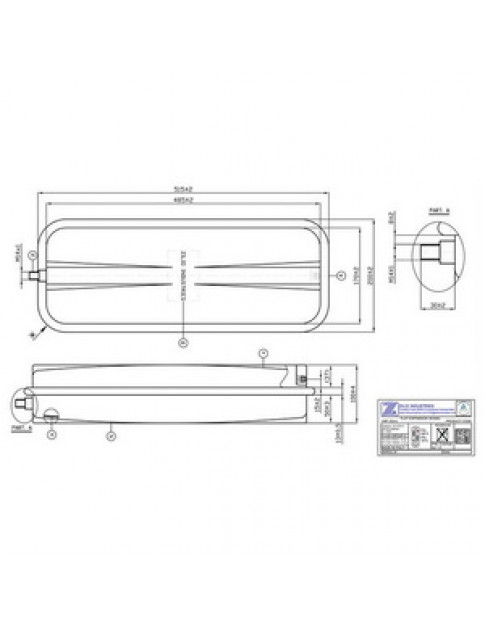 Розширювальний бак Zilio 8 л M14x1 для газового котла Baxi Luna/Nuvola 3 Comfort/Duo-Tec 5629130 Розширювальний бак Zilio 8 л M14x1 для газового котла Baxi Luna/Nuvola 3 Comfort/Duo-Tec 5629130
