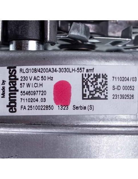 Вентилятор Ebmpapst RLG108 57 Вт для газового котла Baxi Eco Four, Fortech, Westen Pulsar, Quasar 5682150 Вентилятор Ebmpapst RLG108 57 Вт для газового котла Baxi Eco Four, Fortech, Westen Pulsar, Quasar 5682150