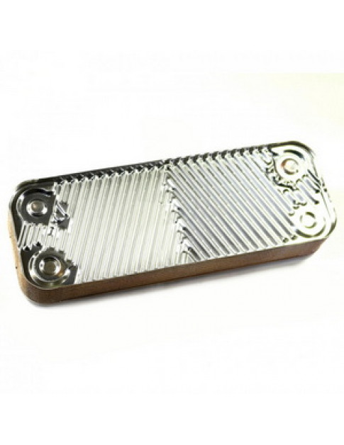 Теплообмінник пластинчастий ГВП (14 пластин) для газового котла Baxi ECO 3/4S, Luna, Westen Energy, Star, Novaden 5686680 Теплообмінник пластинчастий ГВП (14 пластин) для газового котла Baxi ECO 3/4S, Luna, Westen Energy, Star, Novaden 5686680