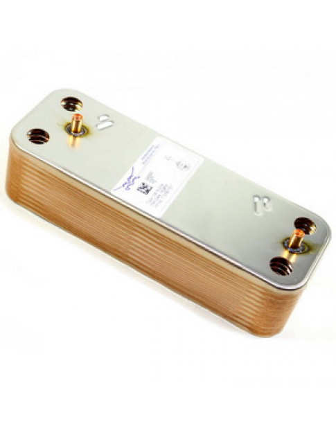 Теплообмінник пластинчастий ГВП (20 пластин) для конденсаційного котла Baxi Prime HT, Westen Novadens 5689930 Теплообмінник пластинчастий ГВП (20 пластин) для конденсаційного котла Baxi Prime HT, Westen Novadens 5689930