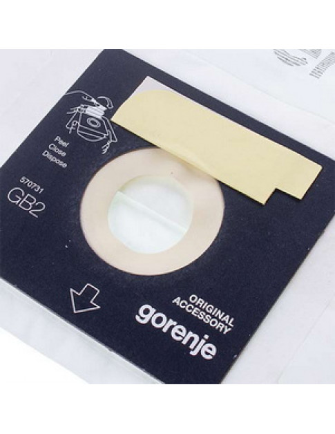 Набір мішків паперових (5 шт) + фільтр мотора для пилососа Gorenje 570731