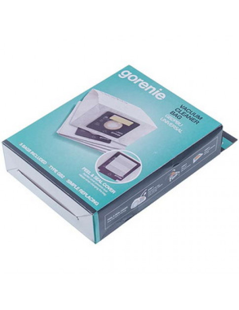 Набір мішків паперових (5 шт) + фільтр мотора для пилососа Gorenje 570731