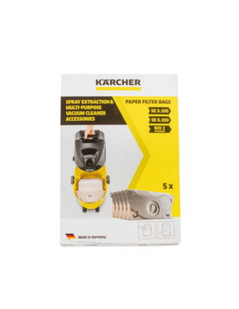 Набір мішків паперових (5 шт) + фільтр мікро 6.904-143.0 для пилососа Karcher Набір мішків паперових (5 шт) + фільтр мікро 6.904-143.0 для пилососа Karcher