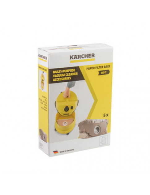 Набір мішків паперових (5 шт) 6.904-322.0 для пилососа Karcher Набір мішків паперових (5 шт) 6.904-322.0 для пилососа Karcher