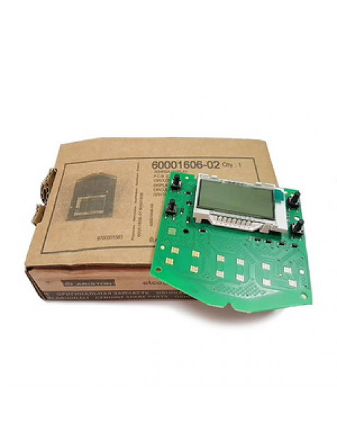 Плата дисплея для газового котла Ariston Egis Plus, Chaffoteaux Alixia Green, Alixia S 60001606-02