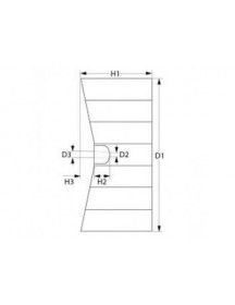 Крильчатка вентилятора для пароконвектомата Rational 601311 D=350mm H=125mm