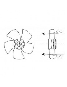 Вентилятор обдування EBM-PAPST для шокової заморозки 601619 A4E300-AS72-01 68W 230V D=300mm