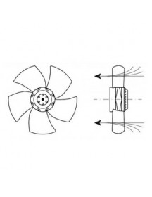 Вентилятор обдуву YWF4E-400 WEIGUANG для холодильного обладнання 601884 180/250W 230V D=400mm