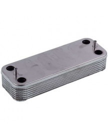 Теплообмінник пластинчастий ГВП (14 пластин) для газового котла Chaffoteaux NECTRA 2.23/28 CF 61011164