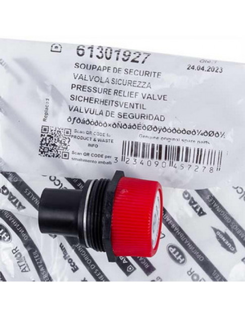 Запобіжний клапан 3 бар для газового котла Ariston 61301927