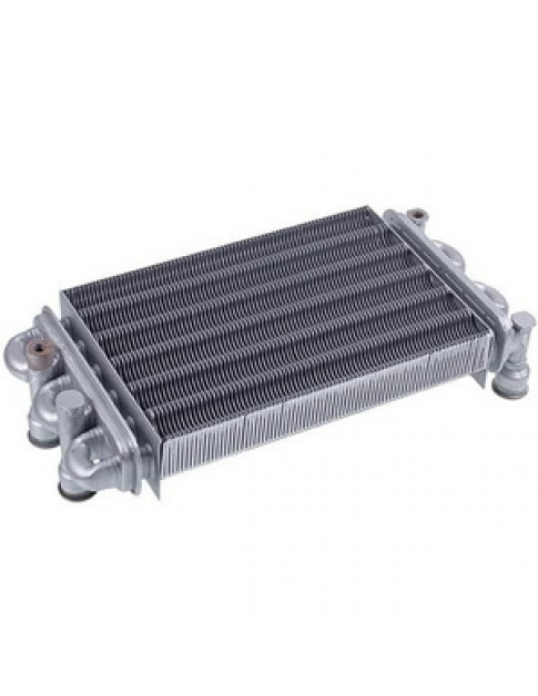 Теплообмінник бітермічний для газового котла Baxi Main Four, Westen Quasar, Roca Neobit 616170