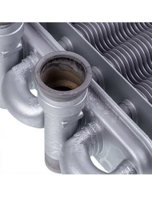 Теплообмінник бітермічний для газового котла Baxi Main Four, Westen Quasar Plus, Roca Neobit 616170