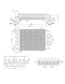 Теплообмінник бітермічний для газового котла Sime Metropolis 25 OF/BF 6174249