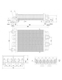 Теплообмінник бітермічний для газового котла Sime Metropolis DGT 25 BF 6174258