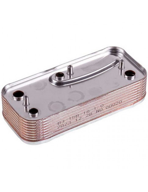 Теплообмінник пластинчастий ГВП (18 пластин) для газового котла Sime Format.Zip BF, Format Dewy.Zip 6281535