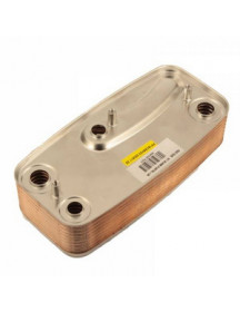 Теплообмінник пластинчастий ГВП (18 пластин) для газового котла Sime Format Zip BF 6281535 Теплообмінник пластинчастий ГВП (18 пластин) для газового котла Sime Format Zip BF 6281535