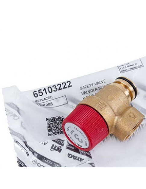 Запобіжний клапан 3 бар для газового котла Ariston UNO, Microgenus Plus, TX, ACO 65103222