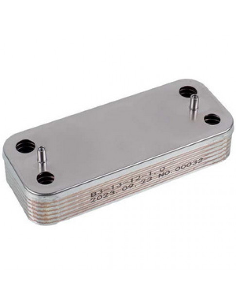 Теплообмінник пластинчастий ГВП (12 пластин) для газового котла Ariston/Сhaffoteaux 65104333