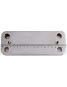 Теплообмінник пластинчастий ГВП (12 пластин) для газового котла Ariston/Сhaffoteaux 65104333 Теплообмінник пластинчастий ГВП (12 пластин) для газового котла Ariston/Сhaffoteaux 65104333