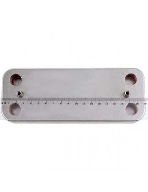 Теплообмінник пластинчастий ГВП (12 пластин) для газового котла Ariston/Сhaffoteaux 65104333 Теплообмінник пластинчастий ГВП (12 пластин) для газового котла Ariston/Сhaffoteaux 65104333