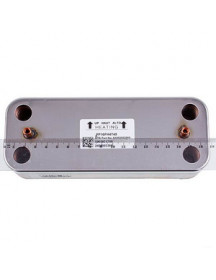 Теплообмінник пластинчастий ГВП (16 пластин) для газового котла Ariston 65104333 Теплообмінник пластинчастий ГВП (16 пластин) для газового котла Ariston 65104333