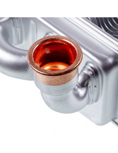 Теплообмінник бітермічний (76 ламелей) для газового котла Ariston AS, Egis, Biasi Binova 24 кВт 65106300