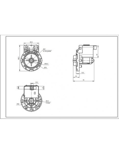 Помпа (насос) GRE 651065248 для пральної машини Ardo