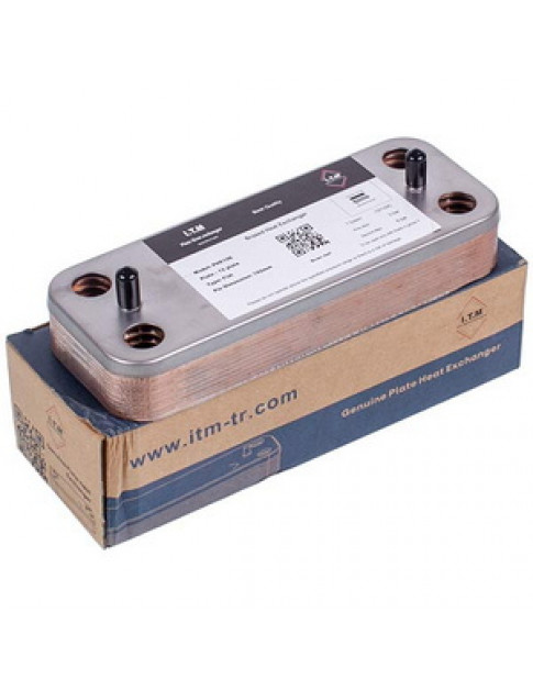 Теплообмінник пластинчастий ГВП (12 пластин) для газового котла Ariston BS/Clas/Genus/Egis Plus 65116314