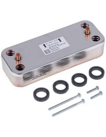 Теплообмінник пластинчастий ГВП (12 пластин) для газового котла Ariston 65116314