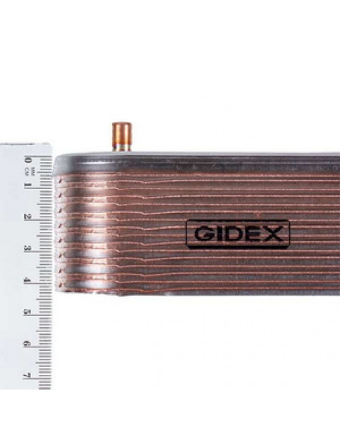 Теплообмінник пластинчастий ГВП Gidex (16 пластин) для газового котла Ariston Cenus One, Alteas One, Clas 65116537