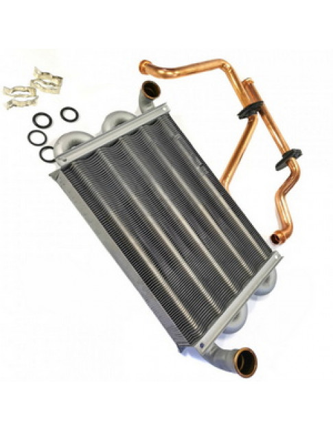 Теплообмінник первинний для газового котла Ariston Clas, Genux, Alteas,Chaffoteaux Pigma 28-30 кВт(турбо) 65119091