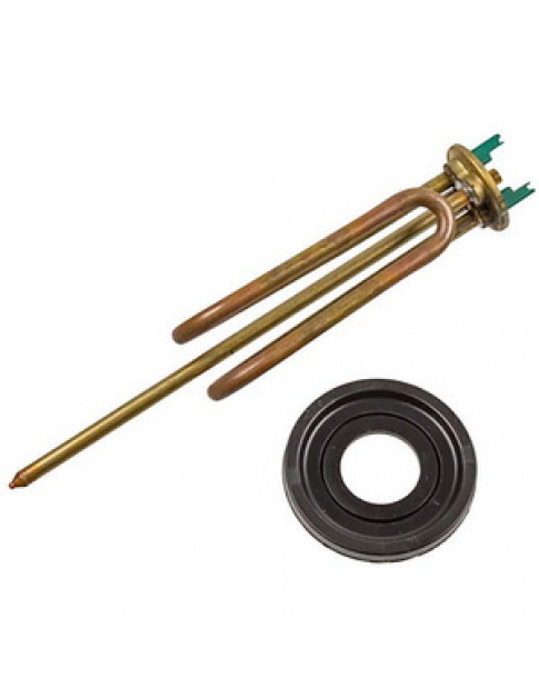 Тен фланцевий для бойлера Ariston 65122210 1500W (мідний) L=260mm фланець 48mm (під анод M5)