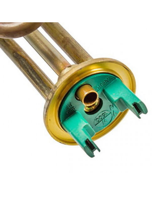 Тен фланцевий для бойлера Ariston 65122210 1500W (мідний) L=260mm фланець 48mm (під анод M5)