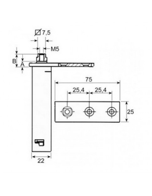 Петля дверей для холодильного обладнання Afinox/MBM/Studio 54/Zanussi 690714 (права/ліва)