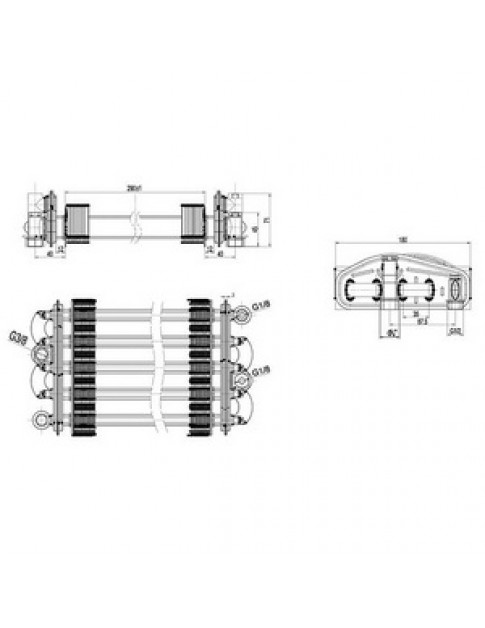 Теплообмінник бітермічний для газового котла Fondital/Nova Florida 6SCAMBIM02