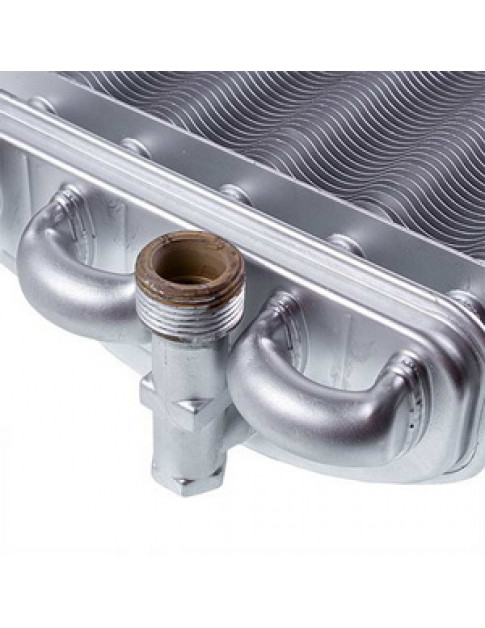 Теплообмінник бітермічний (82 лам.) для газового котла Fondital Victoria Compact, Nova Florida Vela Compact 6SCAMBIM04