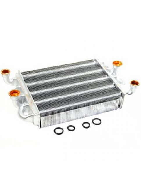 Теплообмінник бітермічний для газового котла Fondital Antea, Nova Florida Delfis 24 кВт (турбо) 6SCAMBIT00