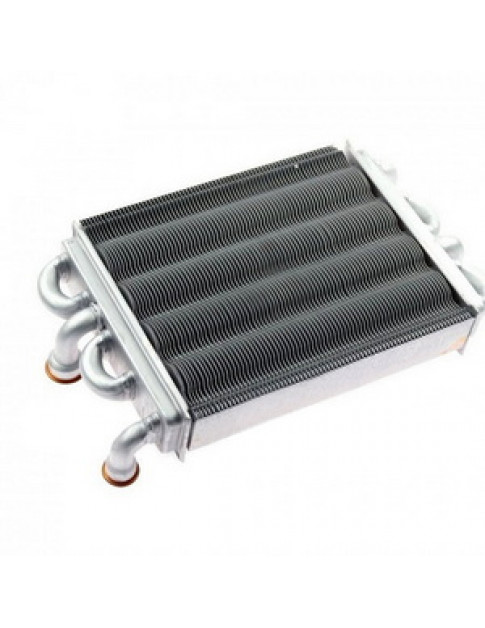 Теплообмінник бітермічний для газового котла Fondital Antea, Nova Florida Delfis 24 кВт 6SCAMBIT01