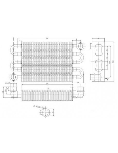 Теплообмінник первинний для газового котла Fondital Flores, Nias, Tahiti Dual, Nova Florida Libra 24 кВт 6SCAMMON05 Теплообмінник первинний для газового котла Fondital Flores, Nias, Tahiti Dual, Nova Florida Libra 24 кВт 6SCAMMON05