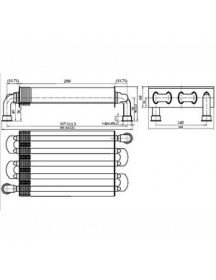 Теплообмінник первинний (98 ламелей) для газ. котла Fondital Formentera, Itaca, Nova Florida Orion 28-32 кВт 6SCAMMON11