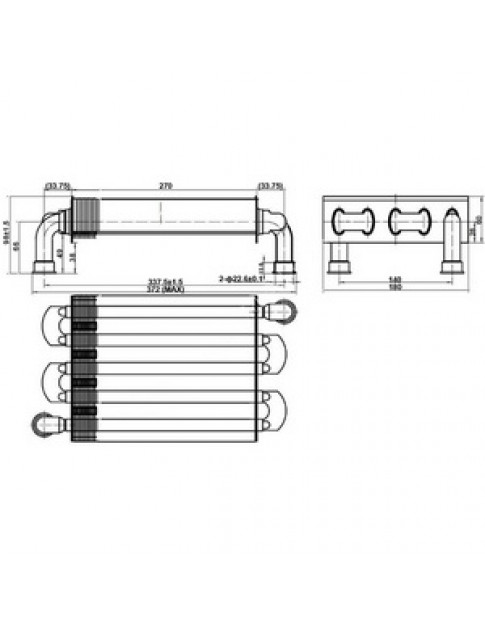 Теплообмінник первинний для газового котла Fondital/Nova Florida 24 кВт 6SCAMMON12 Теплообмінник первинний для газового котла Fondital/Nova Florida 24 кВт 6SCAMMON12