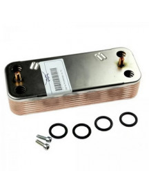 Теплообмінник пластинчастий ГВП (14 пластин) для газового котла Fondital Tahiti Dual, Nova Florida Pictor Dual 6SCAMPIA01 Теплообмінник пластинчастий ГВП (14 пластин) для газового котла Fondital Tahiti Dual, Nova Florida Pictor Dual 6SCAMPIA01