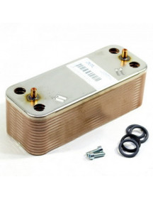 Теплообмінник пластинчастий ГВП для конденсаційного котла Fondital Nias,Tahiti, Nova Florida Libra, Pictor 6SCAMPIA06