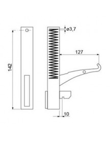 Петля дверей для конвекційної печі Bartscher/Unox 700000 (ліва/права)